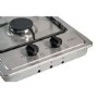 CDA 30cm 2 Burner Domino Gas Hob - Stainless Steel