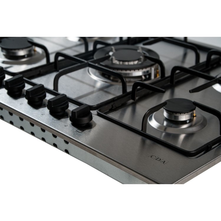 CDA 70cm 5 Burner Gas Hob - Stainless Steel