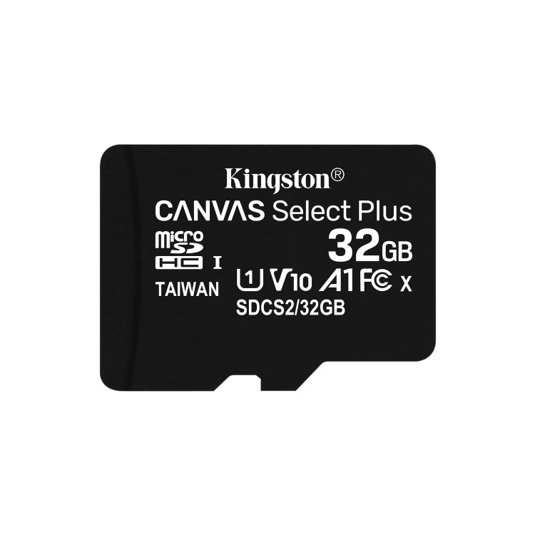 Kingston Canvas Select Plus 32GB UHS-I Micro SD Memory Card + SD Adapter