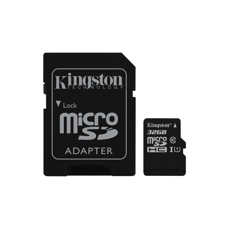 Kingston Canvas Select 32GB Class 10 MicroSDHC Card with Adapter 