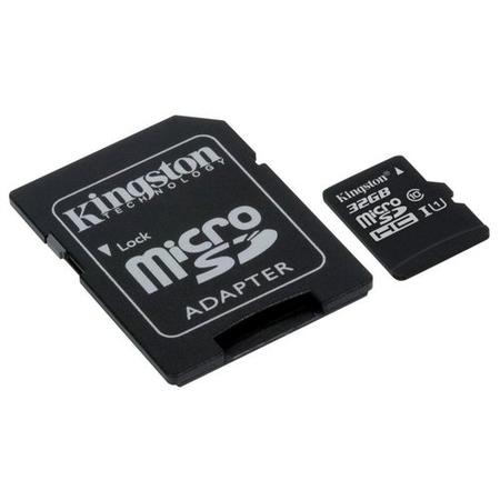 Kingston Canvas Select 32GB Class 10 MicroSDHC Card with Adapter 