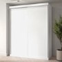 ONLY OPENED - Sidney Sliding Double Wardrobe In White