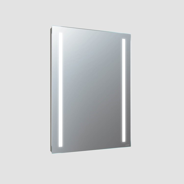 GRADE A1 - Sensio Lumino Evo+ Rectangular Bathroom Mirror with Battery Operated Lights - 500 x 700mm