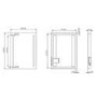 GRADE A1 - Sensio Lumino Evo+ Rectangular Bathroom Mirror with Battery Operated Lights - 500 x 700mm
