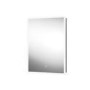 GRADE A1 - Single Door Sensio Eclipse Recessed Mirrored Bathroom Cabinet with Lights & Shaver Socket 700 x 500mm