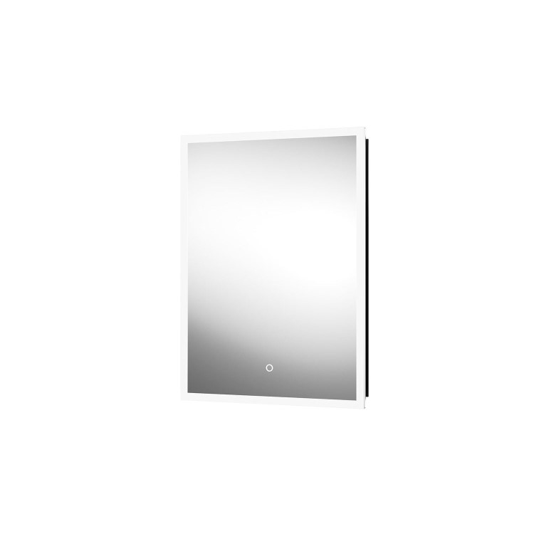 GRADE A1 - Single Door Sensio Eclipse Recessed Mirrored Bathroom Cabinet with Lights & Shaver Socket 700 x 500mm