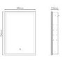 GRADE A1 - Single Door Sensio Eclipse Recessed Mirrored Bathroom Cabinet with Lights & Shaver Socket 700 x 500mm
