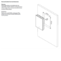 GRADE A1 - Single Door Sensio Eclipse Recessed Mirrored Bathroom Cabinet with Lights & Shaver Socket 700 x 500mm