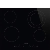 Smeg SE364ETD 60cm 4 Zone Straight Edge Glass Ceramic Hob with Dual Zone and Touch Controls