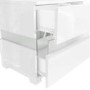 Sense White High Gloss Bedside Table with LED Light
