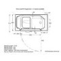 GRADE A1 - Right Hand Walk In Bath with Panels and Seat 1300 x 600mm - Serenity