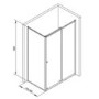 GRADE A1 - Shower Side Panel - 760 x 1850mm