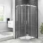 GRADE A1 - 800 x 900 Offset Quadrant Sliding Shower Enclosure - 6mm Easy Clean Glass -Taylor & Moore