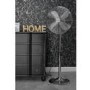 Refurbished electriQ 16 InchChrome Pedestal Fan with Adjustable Stand and Oscillation Function