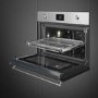 Smeg Classic Built-In Combination Microwave Oven - Stainless Steel