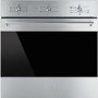 Smeg Classic Gas Fan Oven with Electric Grill - Stainless Steel