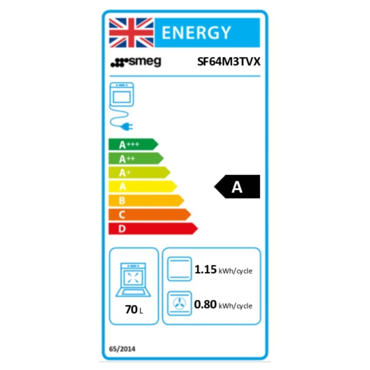 Smeg SF64M3TVX Cucina Single Oven - Stainless Steel   