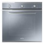 Smeg Cucina Fan Assisted Single Oven - Silver Mirrored Glass