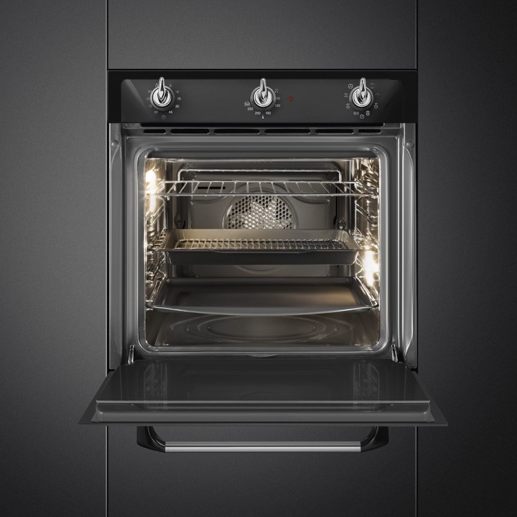Refurbished Smeg SF6905N1 Victoria Electric Single Oven - Black