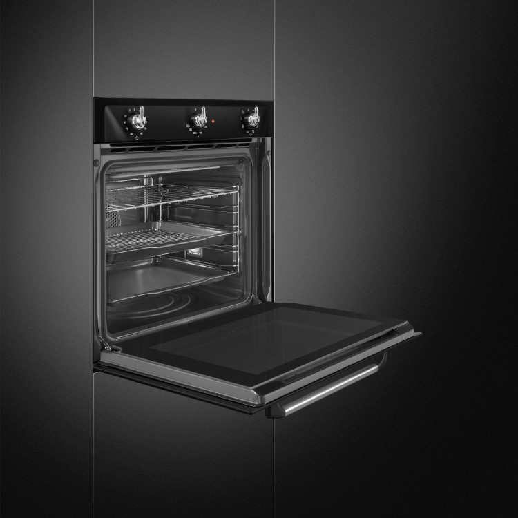 Refurbished Smeg SF6905N1 Victoria Electric Single Oven - Black