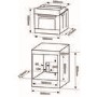 Montpellier SFO67MBX 65L Single Built In Electric Oven With Soft Close Door