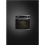 Smeg Cucina Pyrolytic Self Cleaning Multifuction Single Oven - Black