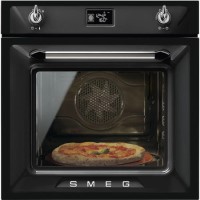 Smeg SFP6925NPZE1 60cm Victoria Multifunction Pyroltic Single Oven Black