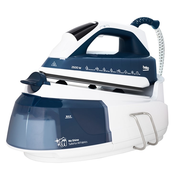 Beko SGA7124B SteamXtra SmartStation Steam Generator Iron - White & Blue