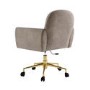Beige Fabric Swivel Office Chair - Shai 