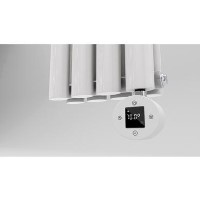 GRADE A1 - White electriQ 1200W Thermostatic Wi-Fi Heating Element for Electric Radiators Dual-fuel or Towel rail - Plug-In and Hardwired Options