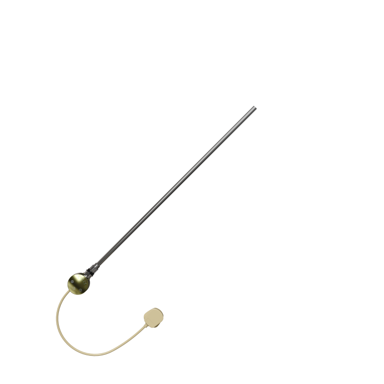 Brushed Brass electriQ 600W Smart Wi-Fi Thermostatic Heating Element for Electric & Dual-Fuel Radiators and Towel Rails – Plug-In or Hardwired