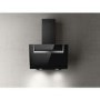 Elica Sheen 60cm Angled Cooker Hood - Black Glass