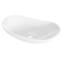 ONLY OPENED - White Oval Countertop Basin 615mm - Shell 