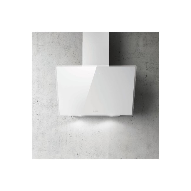 Elica SHIRE-60-WH 60cm Angled Cooker Hood - White Glass