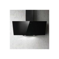 Elica 90cm Angled Cooker Hood - Black Glass