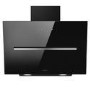 Elica Shy 60cm Angled Cooker Hood - Black Glass