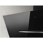 Elica Shy 90cm Angled Cooker Hood - Black Glass