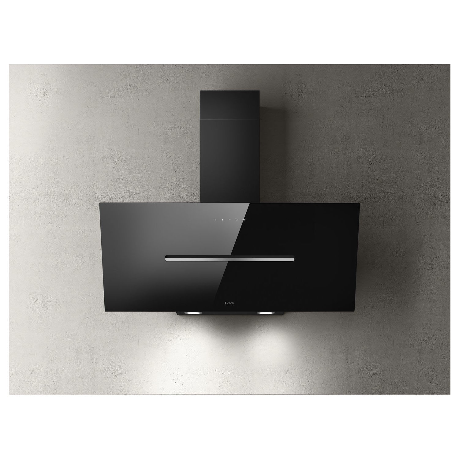 angled glass cooker hood 90cm