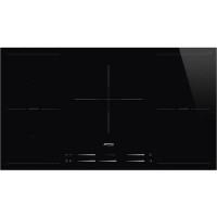 Smeg SI2M7953D 90cm Touch Control Induction Hob With Multizone And Auto Vent - Black