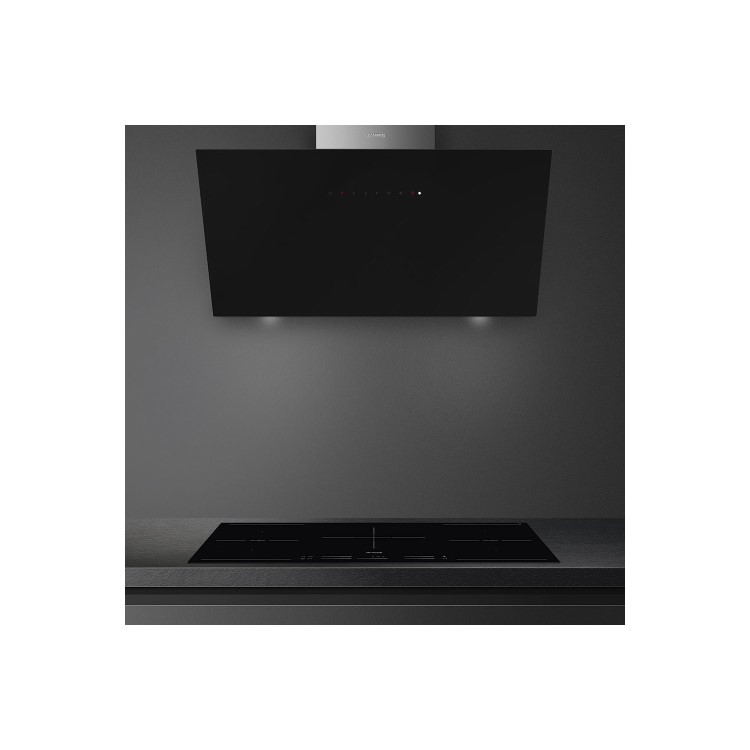Smeg SI2M7953D 90cm Touch Control Induction Hob With Multizone And Auto Vent - Black