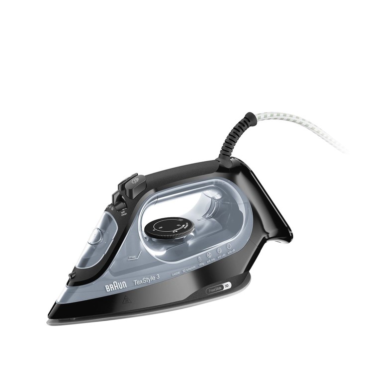 Braun SI3055BK TexStyle 2400W 3 Steam Iron - Black