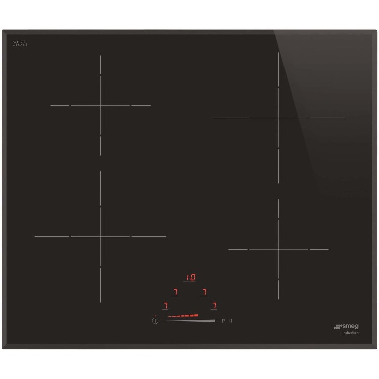 Refurbished Smeg SI4642B 60cm 4 Zone Induction Hob with Bevelled Edge