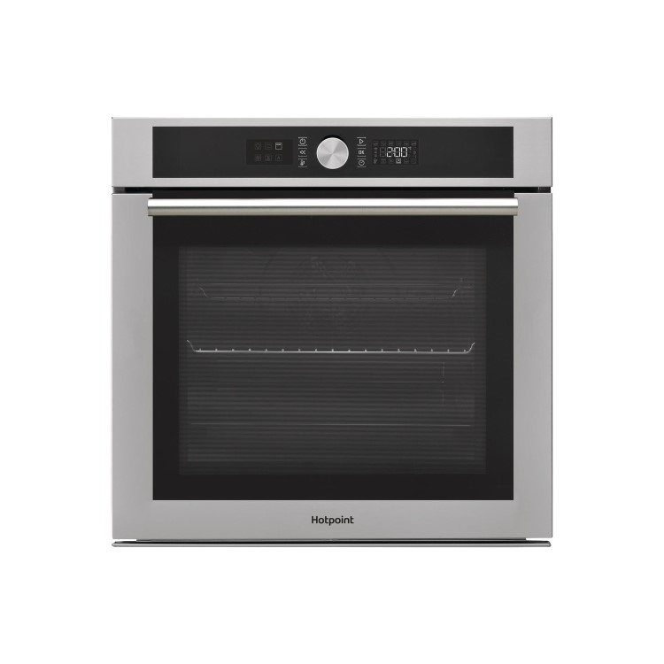 Refurbished Hotpoint SI4854HIX 60cm Single Built In Electric Oven Stainless Steel