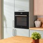 Refurbished Hotpoint Class 4 Air Fry SI4S854CBL Single Built In Electric Oven with Active Steam Black