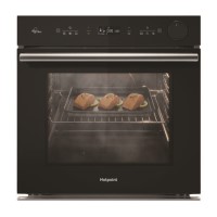 Refurbished Hotpoint Class 4 Air Fry SI4S854CBL Single Built In Electric Oven with Active Steam Black