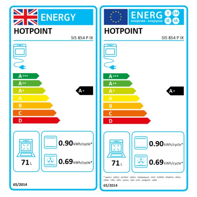 Hotpoint GRADE A1 - SI5854PIX 2002 Ovens - Built-in - Food Prep Electric Built-in  in Inox