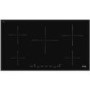 Refurbished Smeg SI5952B 90cm 5 Zone Angled Edge Glass Induction Hob with Touch Controls