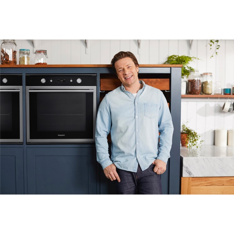 Refurbished Hotpoint SI6864SHIX 60cm Single Built In Electric Oven Stainless Steel