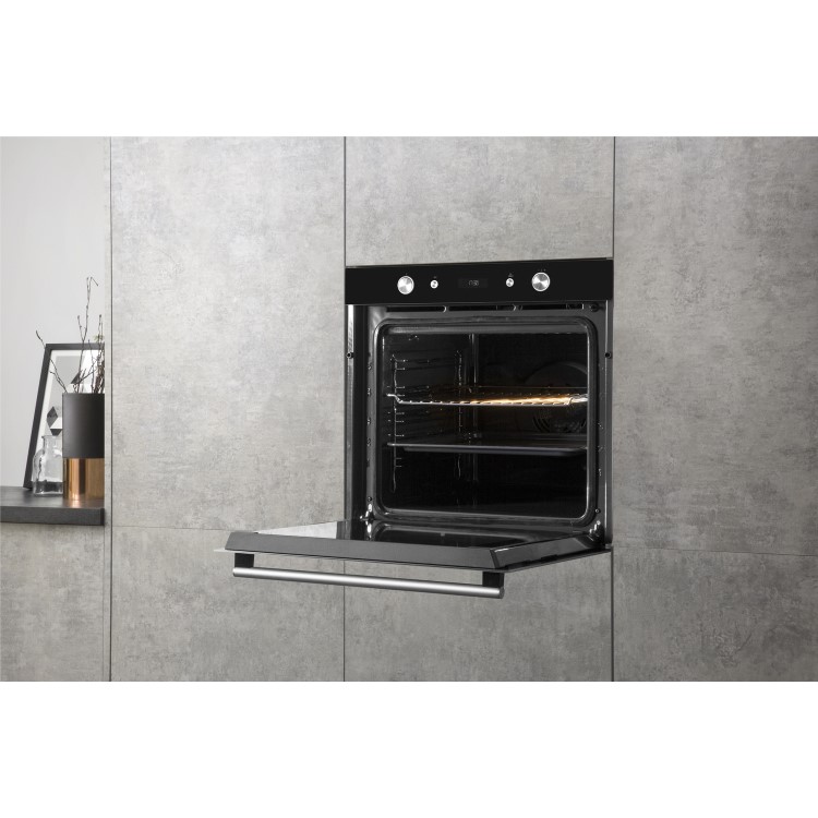 Refurbished Hotpoint SI6864SHIX 60cm Single Built In Electric Oven Stainless Steel