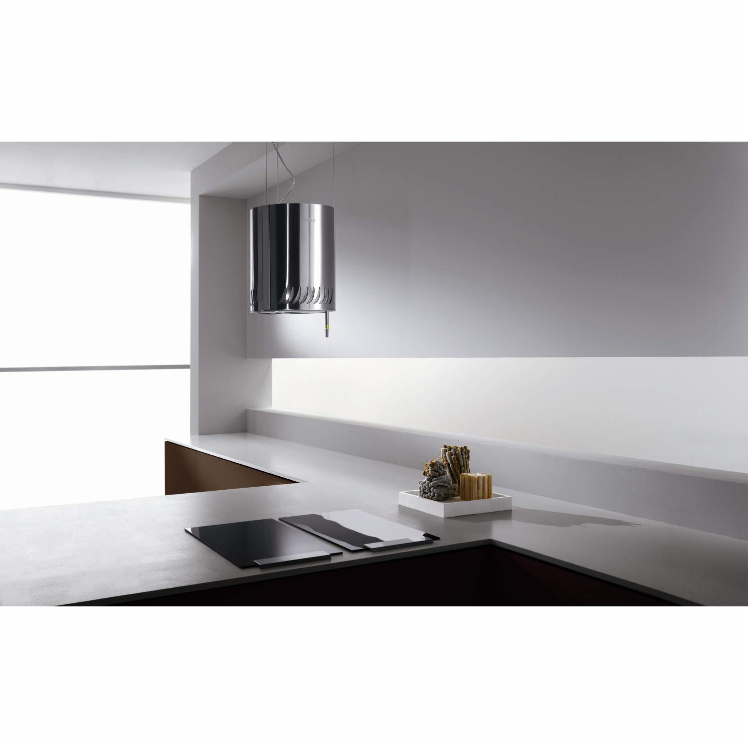 Elica Sienna Ceiling Mounted 248mm Island Cooker Hood Stainless Steel